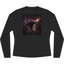 Load image into Gallery viewer, Women's V-Neck Tee — "I Will Walk With You Through Darkness" 2026 Steadfast Service Dogs