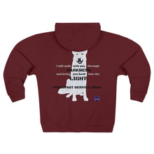 Load image into Gallery viewer, Unisex Premium STEADAST SERVICE DOGS Full Zip Hoodie - in three colors