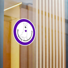 Load image into Gallery viewer, SnoutSpotting Kiss-Cut Vinyl Decals - Purple Theme - Exterior Window