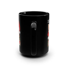 Load image into Gallery viewer, 15oz Black Christmas Mug — Naughty or Nice Personalized Pet & Human Santa Design