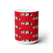 Load image into Gallery viewer, Steadfast Howl-idays Patterned Ceramic Mug 15oz - Red