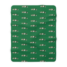 Load image into Gallery viewer, Steadfast Happy Howl-idays Green Fleece Blanket