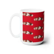 Load image into Gallery viewer, Steadfast Howl-idays Patterned Ceramic Mug 15oz - Red