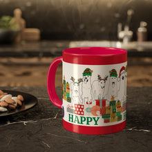 Load image into Gallery viewer, Steadfast Happy Howl-idays Series - Colorful Mug - Red, 11oz
