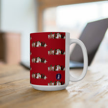 Load image into Gallery viewer, Steadfast Howl-idays Patterned Ceramic Mug 15oz - Red
