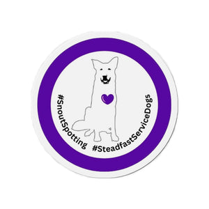 SnoutSpotting Die-Cut Magnets - Purple Theme