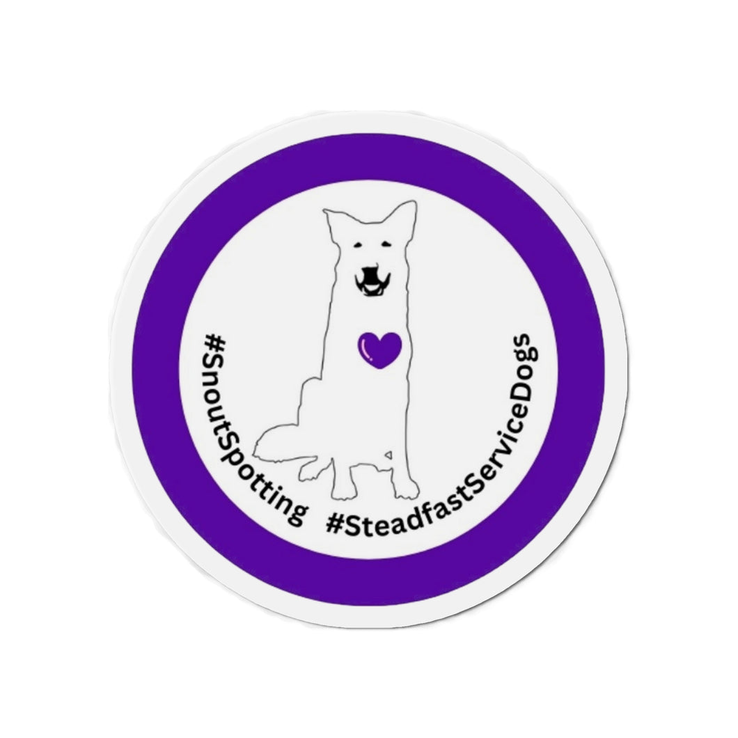 SnoutSpotting Die-Cut Magnets - Purple Theme