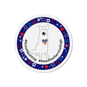 SnoutSpotting Die-Cut Magnet - Patriotism Theme