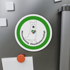 Snout-Spotting Die-Cut Magnets - Autism and Green