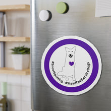 Load image into Gallery viewer, SnoutSpotting Die-Cut Magnets - Purple Theme
