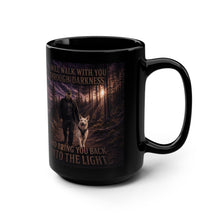 Load image into Gallery viewer, Salty Dad - Through Darkness Into the Light 15oz Black Mug
