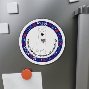 SnoutSpotting Die-Cut Magnet - Patriotism Theme