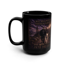 Load image into Gallery viewer, Salty Dad - Through Darkness Into the Light 15oz Black Mug
