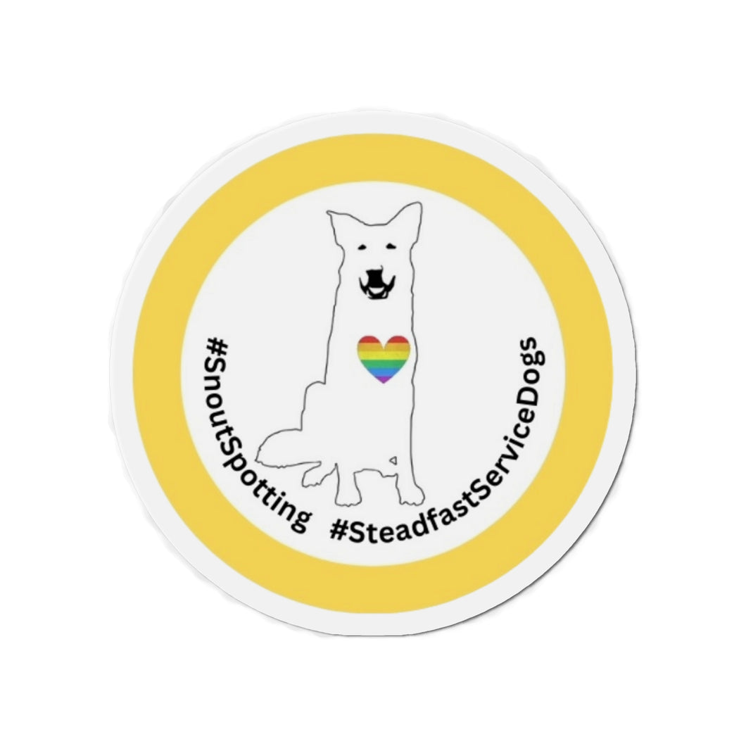 SnoutSpotting Die-Cut Magnets - Rainbow/Pride Theme