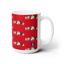 Load image into Gallery viewer, Steadfast Howl-idays Patterned Ceramic Mug 15oz - Red
