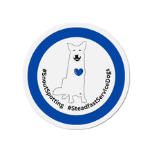 Load image into Gallery viewer, SnoutSpotting Die-Cut Magnets - Blue Theme - LEO Heart
