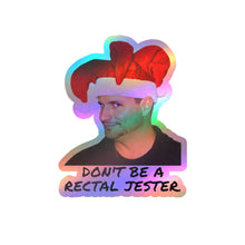 Load image into Gallery viewer, Don’t Be a Rectal Jester Funny Christmas Kiss-Cut Vinyl Decal - Salty Dad

