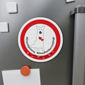 SnoutSpotting Die-Cut Magnets - Red Heart Theme