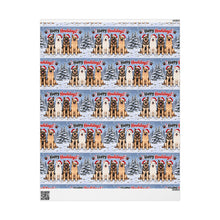 Load image into Gallery viewer, Happy Howlidays Wrapping Paper — Holiday Gift Wrap with Steadfast Dogs
