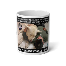 Load image into Gallery viewer, Limited Edition Massive 20 Ounce Mug. “One Plus One Equals One”.
