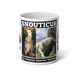 Jumbo commemorative Snouticus mug.