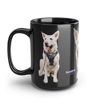 Load image into Gallery viewer, Black Snouticus face mug. 15 ounce size.
