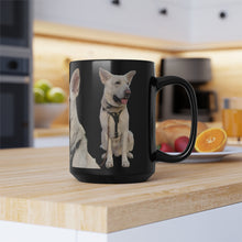 Load image into Gallery viewer, Black Snouticus face mug. 15 ounce size.
