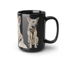 Load image into Gallery viewer, Black Snouticus face mug. 15 ounce size.
