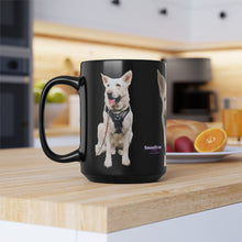 Load image into Gallery viewer, Black Snouticus face mug. 15 ounce size.
