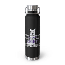 Load image into Gallery viewer, Steadfast Service Dogs Copper Vacuum Insulated Bottle, 22oz
