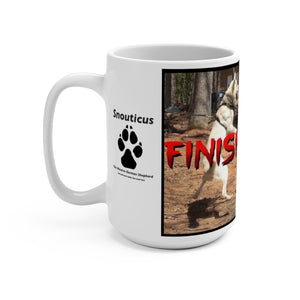 FINISH HIM!! Large coffee mug.