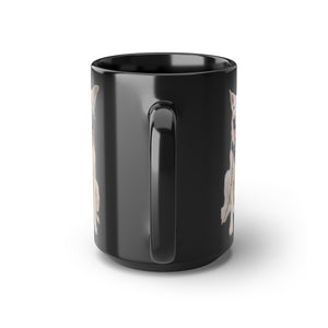 Black Snouticus face mug. 15 ounce size.